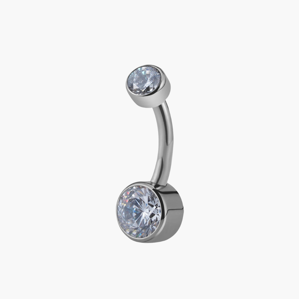 Titanium Belly Button Ring - Internally Threaded 10mm & 12mm