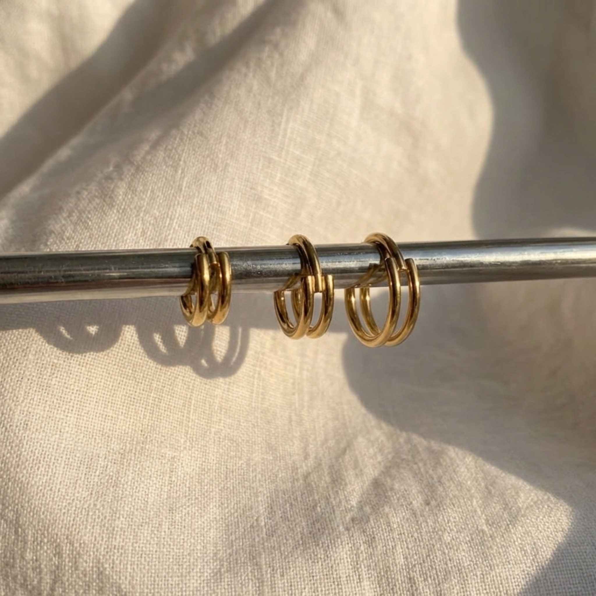 16G Double Nose Ring - Titanium Septum & Helix Clicker