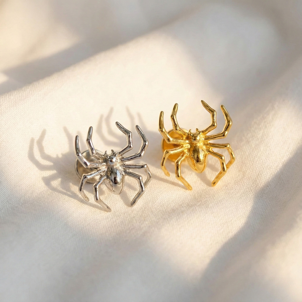 16G Spider Cartilage Earring - Titanium Helix, Conch & Tragus Jewelry