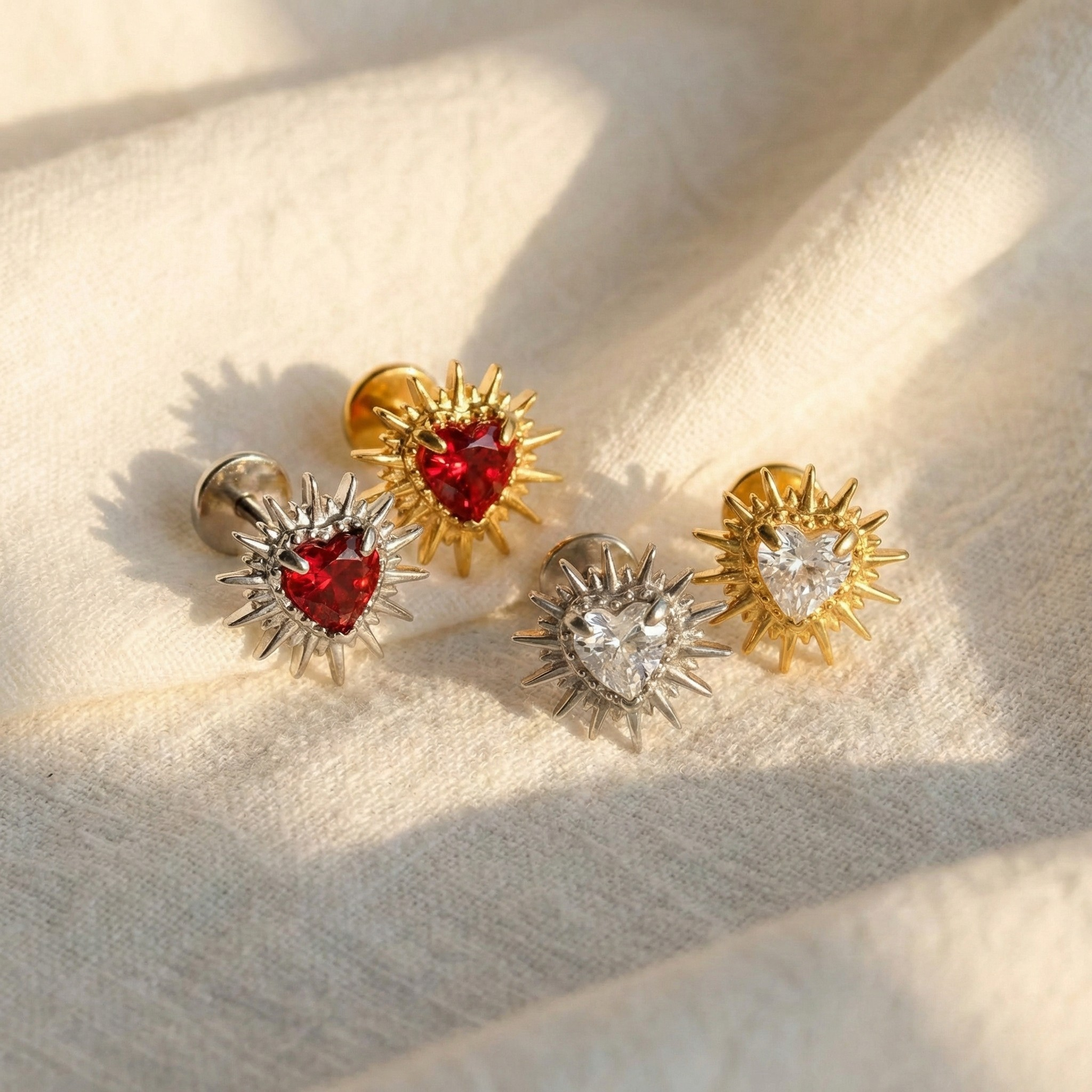 16G Titanium Heartbreak Earring - Helix & Tragus Piercing