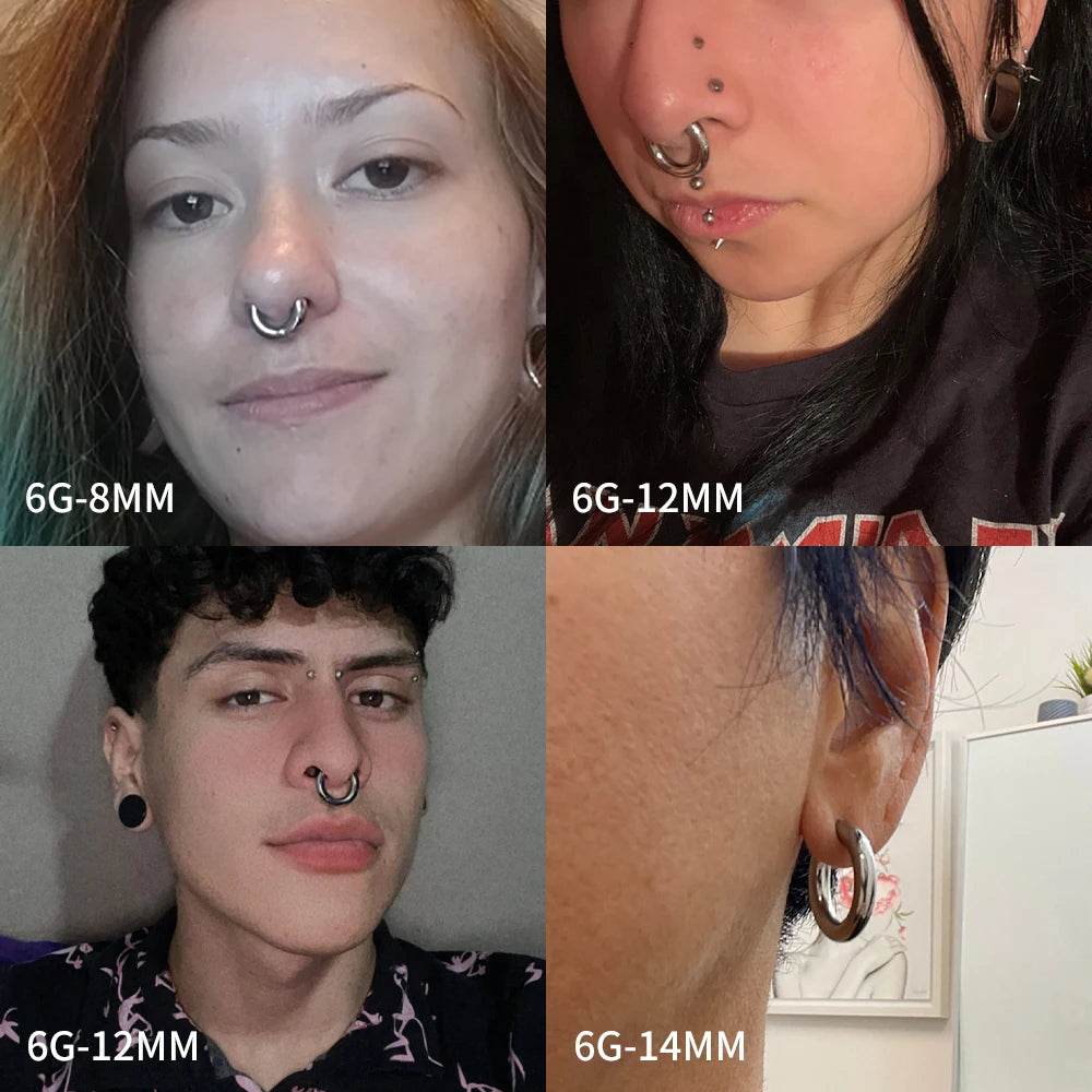 ASTM F136 Titanium Septum Clicker - Large Gauge (6G, 8G, 10G)