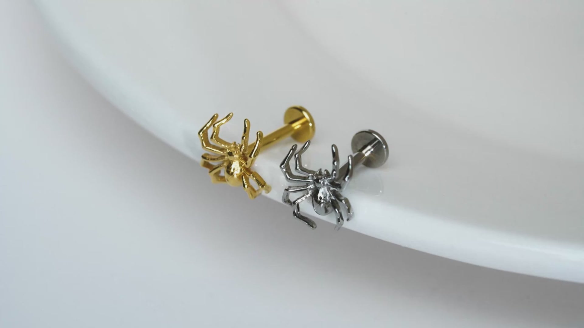 16G Spider Cartilage Earring - Titanium Helix, Conch & Tragus Jewelry