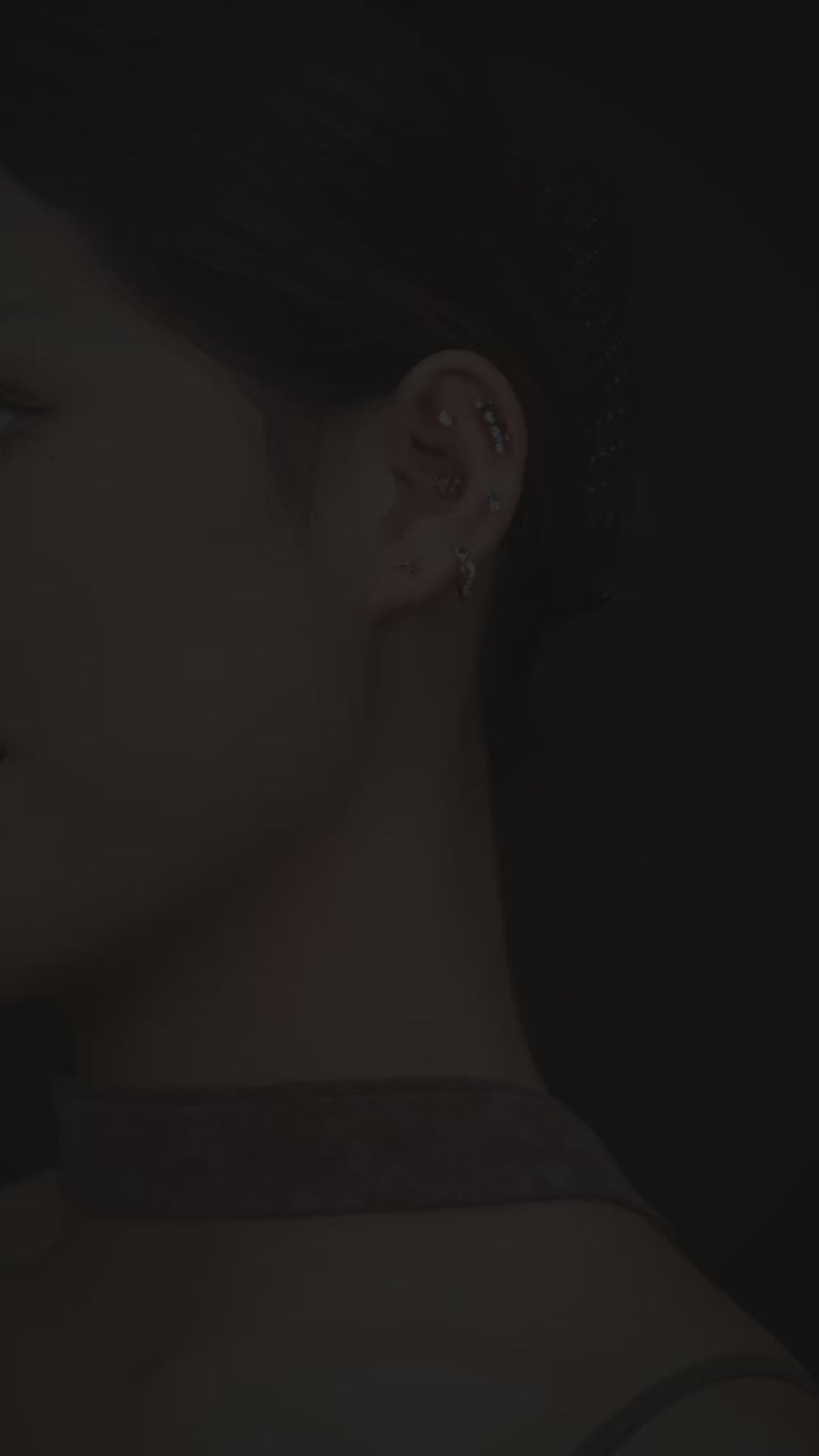 16G Tiny Titanium Starfish Flatback - Summer Cartilage Stud for Helix & Lobe