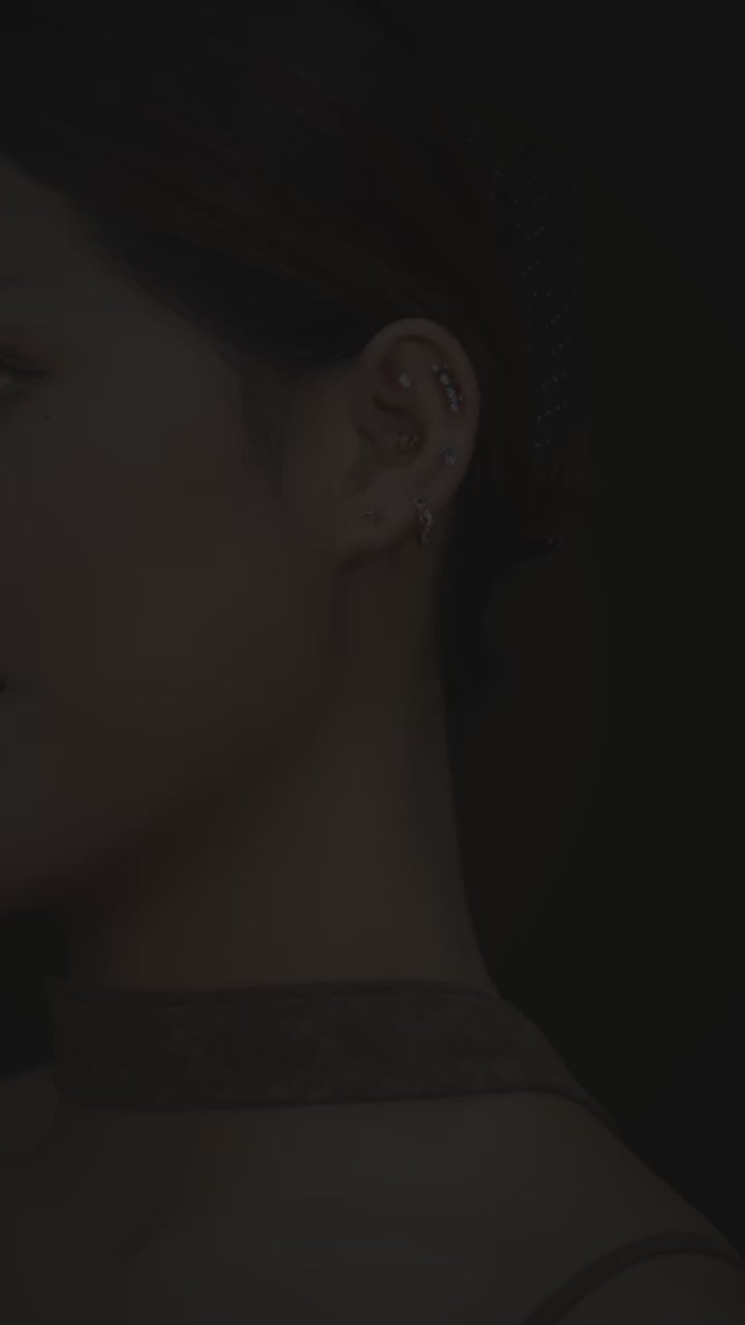 16G Tiny Titanium Starfish Flatback - Summer Cartilage Stud for Helix & Lobe